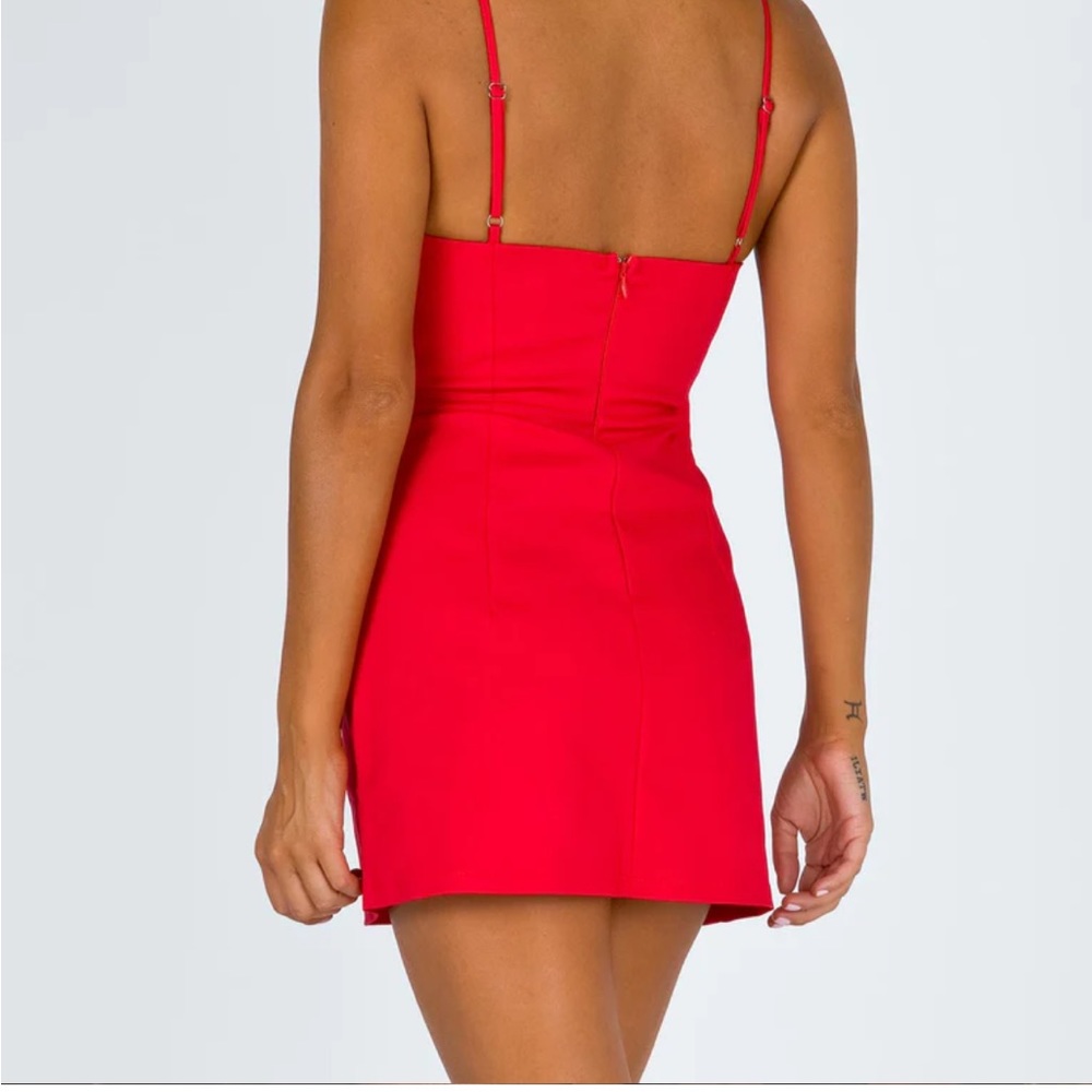 NOVELLA MINI DRESS RED - Picture 6 of 7